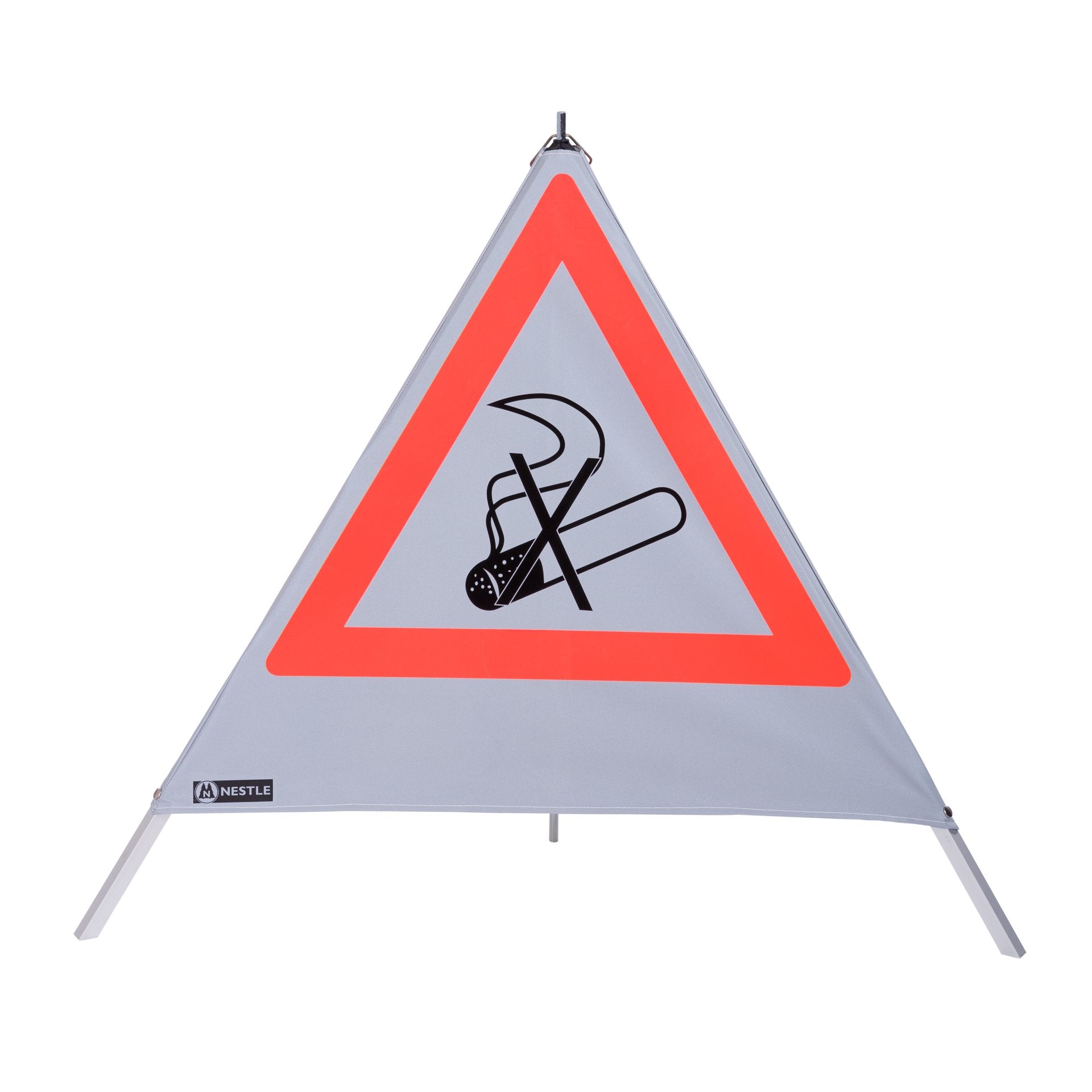 NESTLE Warnpyramide 90 cm, Rauchverbot (NZ01), retroreflektierend, mit Mittelfuß NESTLE Warnpyramide 90 cm, Rauchverbot (NZ01), retroreflektierend, mit Mittelfuß